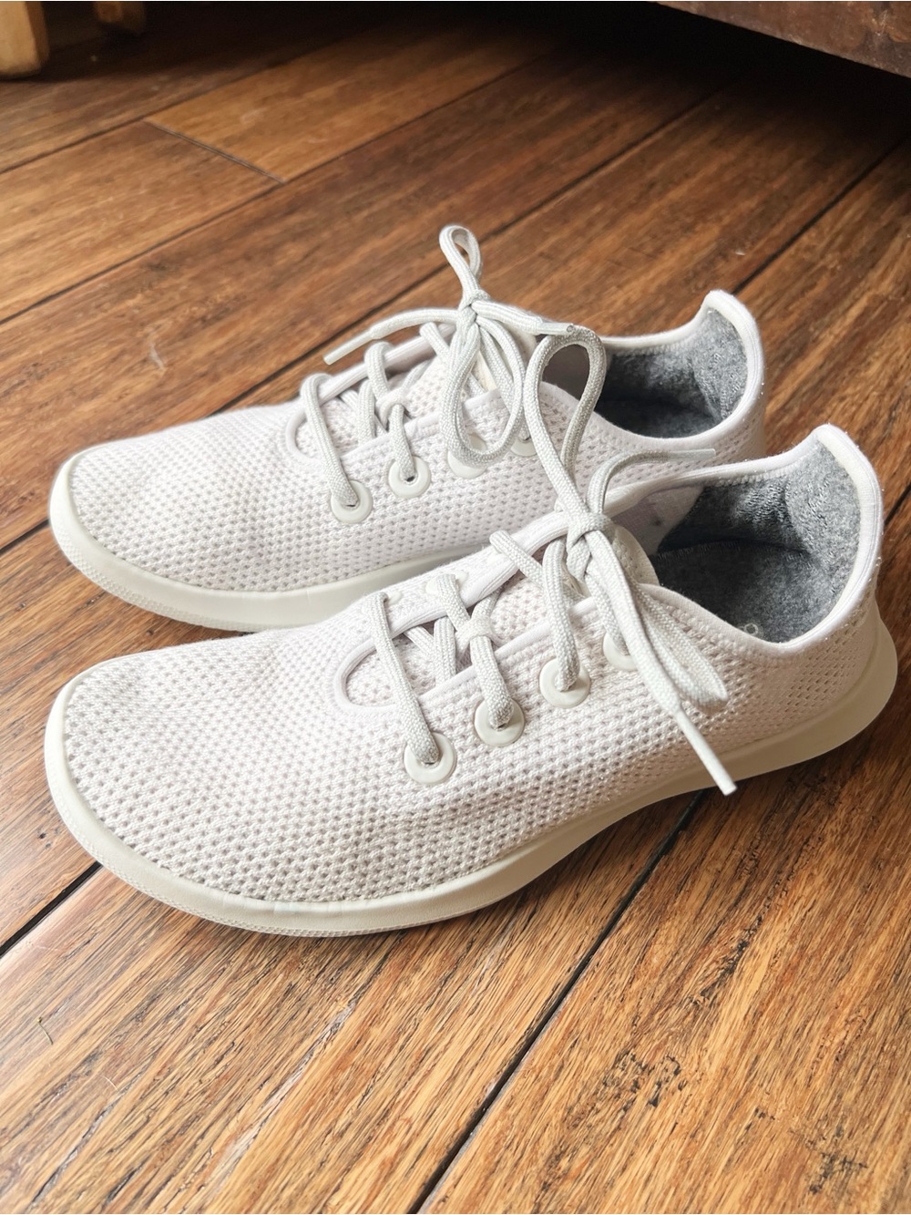 Allbirds Tree Runner Sneakers Womens White Shoes Size 8 Sustainable
